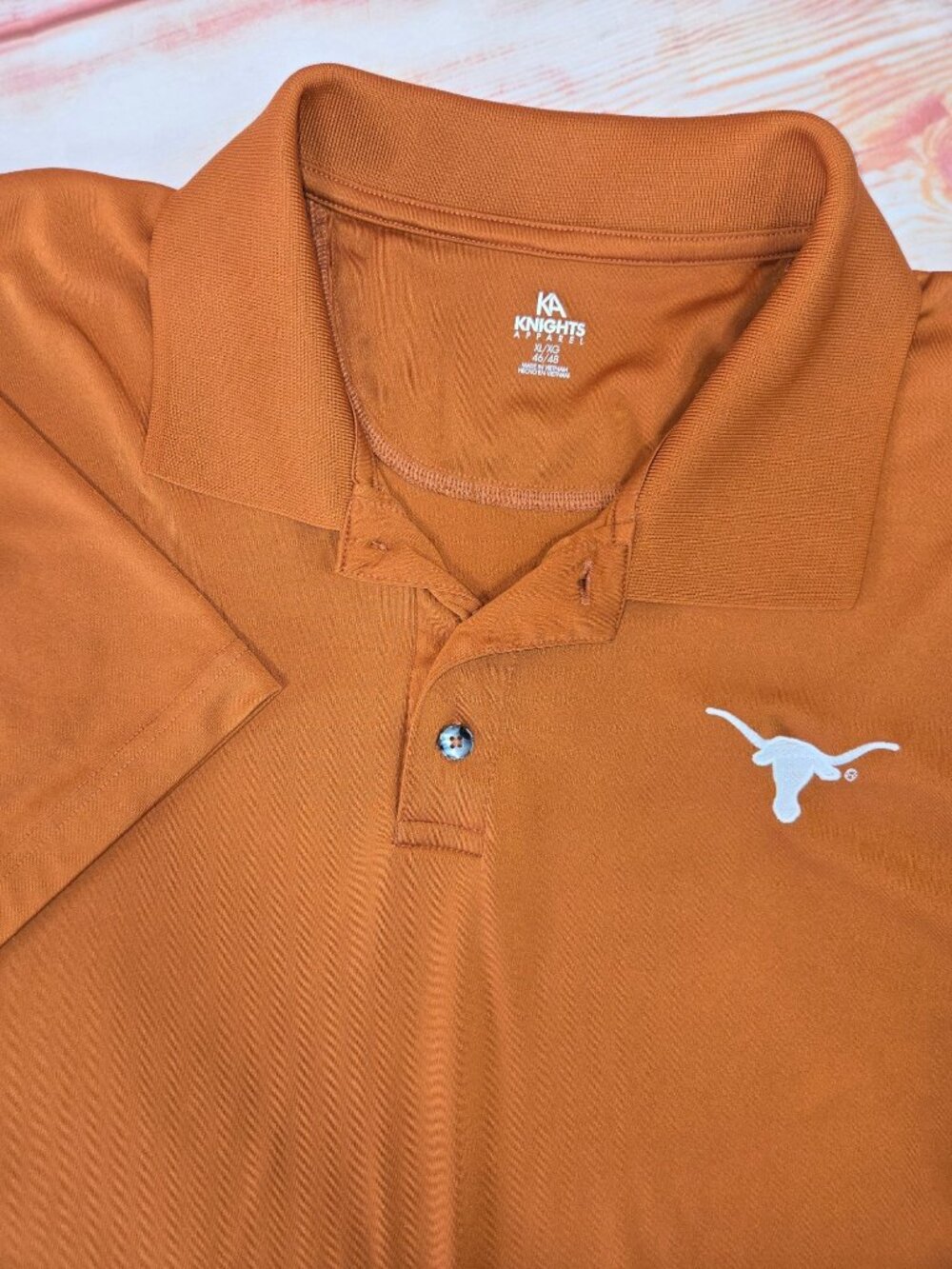 Texas Longhorns Knights Apparel Polo Shirt Size XL